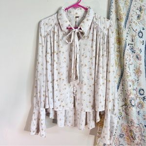 Free people floral peasant blouse